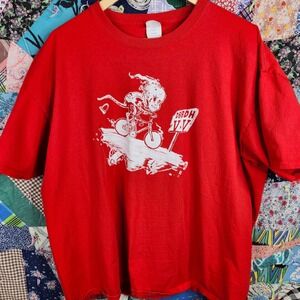 Graphic Tee Dead Baby Bikes 25th Anniversary‎ Red 2XL